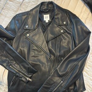 GAP small pleather moto jacket